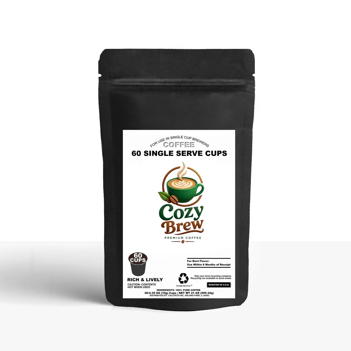 60 Pack Single Serve Coffee Capsules